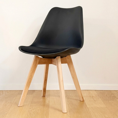 일상도구 인테리어 에펠 카페 식탁 의자, 블랙, 1개