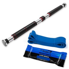 트래블라이트 철봉 + 풀업밴드 6단계 세트, 1개