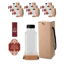 方形Dutch PET 250ml+蓋子 黑色+瓶子貼紙 LB2M+封箱貼紙+盒子, 10組