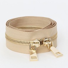 HAPPY BEARS Eleve 8號金屬拉鍊, 1個, 米色