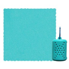 Sonio 便攜式夾扣旅行運動毛巾 40 x 40 cm, 1個, 04 湖水綠