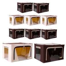 大容量MUJI Galaxy Living Box 100L 米色4p+棕色6p套組, 混色, 1組