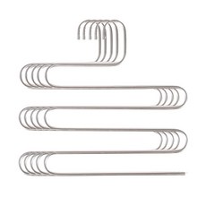 Yuzwin S型防滑裙褲架, 5個, 銀色