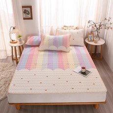 Well Life 悅生活 Best buy 彩繪款可水洗極涼裸睡冰峰紗涼墊, 涼感纖維, 彩虹