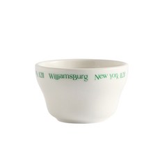 NYWIBG 字母陶瓷優格迷你碗, 綠色, 1個