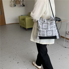 한땀작업실 반다나 페이즐리 꽃 에코백