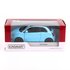 KiNSMAR FIAT 500E 粉彩配色壓鑄模型 KT5440Y, 藍色, 1個