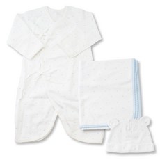 babybear 嬰兒印花蝴蝶衣+帽子+包巾