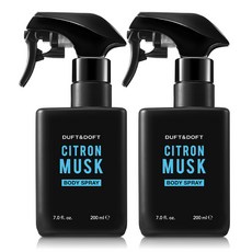 더프트앤도프트 바디 스프레이 시트론머스크, 2개, 200ml
