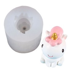 Rosa可愛獨角獸矽膠模具 獨角獸, 粉色