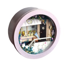 써클박스 라벤더 하우스 DIY 미니어처, 혼합색상, 1개