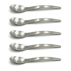 Jeojadotcom 不鏽鋼波浪蛋糕匙, 單一顏色, 5個