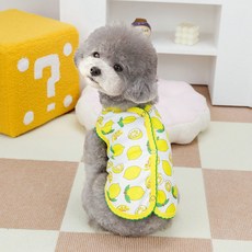 Chilshi 寵物水果圖案背心, 黃色, 1個