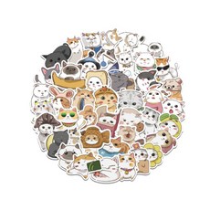 어리마켓 노트북 꾸미기 귀여운 동물 팬시 스티커, 타입5, 1세트