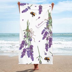 UNHAVE 夏日派對沙灘巾 90 x 180 cm, 1個, 21 薰衣草