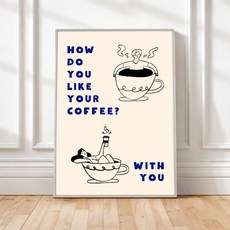 퍼니즈 홈 카페 포스터 커피 위드유