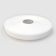 JSTrading素色棉質標籤膠帶 20mm, 象牙白, 1捲