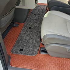 포시즌 신형 5D 입체 모노륨매트 풀세트, 더뉴카니발 KA4 7인 하이브리드 2023. 12~, 브라운