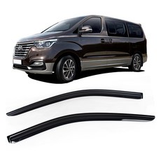 GMZ 現代 Grand Starex TQ 燻黑晴雨窗 (2018-2021年 2入), 廂型車, 煙燻色