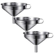 SSGP 不銹鋼漏斗 13cm 3p + 濾油器套組, 模版, 1套