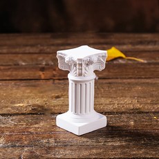 Homeflow 可作拍攝道具或燭臺 羅馬建築柱子裝飾品 小型, 白色