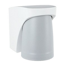 壁掛式收納架+漱口水杯, 灰色的, 1個