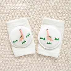 STARDOOR 嬰幼兒可愛刺繡網眼護膝 2件組, 長頸恐龍, 1個