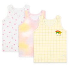 Maykids 兒童彩虹印花內衣背心 3件組