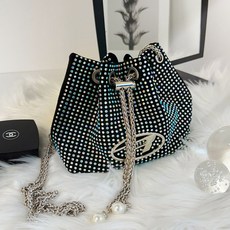 프롬헤븐 스타리 큐빅 체인 버킷 숄더백 H910