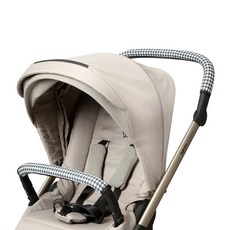 Manito Clean Grip 嬰兒推車安全護欄保護套, 1個, 千鳥格黑色