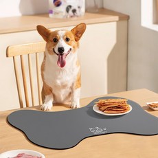 파스텔펫 반려동물 본 흘림방지 패드 S 40 x 30 cm, 그레이, 1개