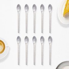 RAONNURI Zen 304全不鏽鋼茶匙, 銀色, 10個