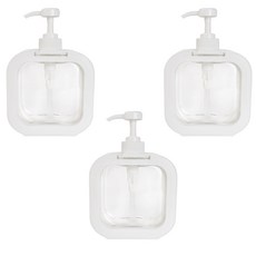 MONACO OLIVE 現代造型按壓瓶, 白色, 3個