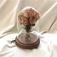 LED乾燥花束玻璃罩 XL號, 混色