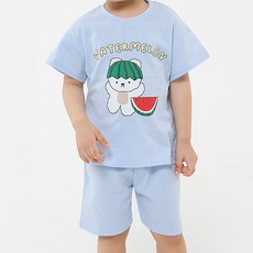 키즈꼬모 아동용 통기성 아이 시원해 반팔 + 반바지 세트