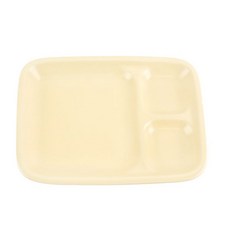 清爽一盤分享盤子陶瓷餐盤, 香檳黃, 1入