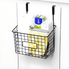 I-N 櫥櫃門掛式收納籃, 1組, 黑色