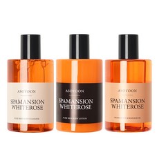 白玫瑰Spa香氛沐浴露 400ml+身體乳液 400ml+身體油 400ml組合, 1套