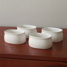 Roco Living 骨瓷白色糖罐, 白色, 4個