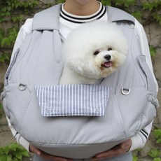 AMYLOVESPET 狗狗前背包抱抱前背包, 柔和的灰色, 1個