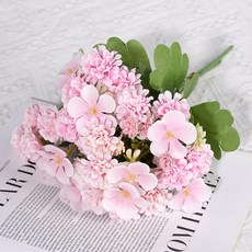 그린허그 러블리 수국 믹스 조화, 베이비핑크, 2개