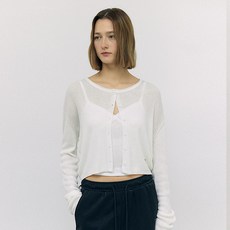 로라로라 여성용 BASIC LINEN CARDIGAN