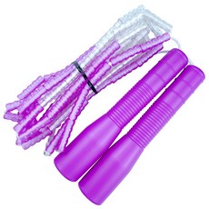 JFROPE 兒童用透明軟質串珠跳繩, 07 紫色