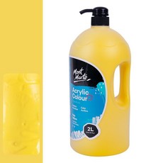 Mont Marte 蒙瑪特 darumi丙烯酸吐體散裝3淺黃色, 1 種顏色, 2L