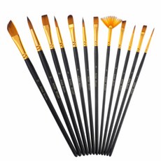 OON 水彩藝術水彩筆黑色 12件套, 1套