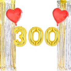 PARTYSHOW 紀念日慶祝金色300天雙色混合窗簾組, 混合色, 1套