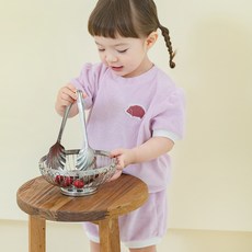 타티네쇼콜라 유아용 GP 에린 테리 셔링 상하의 세트