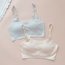 Juniday 無痕果凍草莓學生內衣2件組