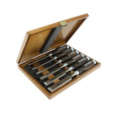 narex 平鑿 6p+木盒套組 853053, 1套