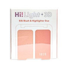 1028 Hi! LIGHT 3D提亮腮紅澎澎餅, 橙光, 1盒